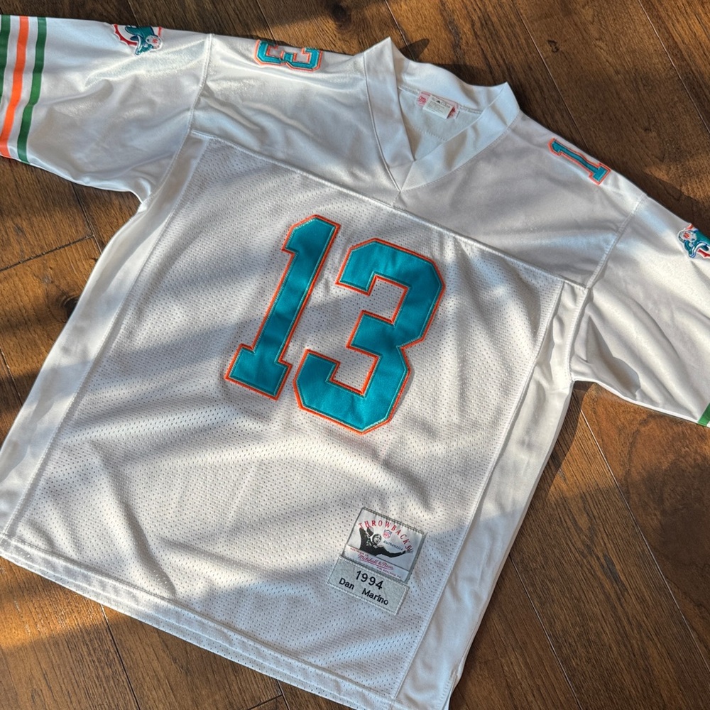Mitchell & Ness White Dolphins Marino Jersey